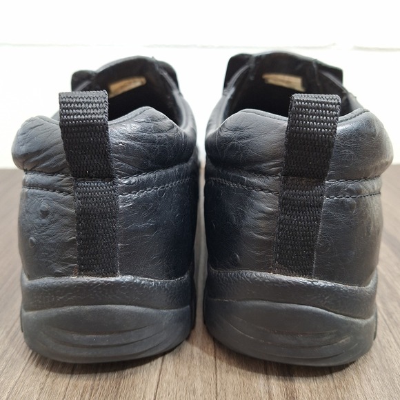 Roper Black Ostrich Skin Slip On Casual Performance Shoes Men's Size 12 Western - Picture 4 of 9